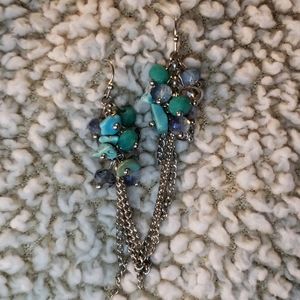 *New*Sterling Silver and Turquoise Stone Earings
